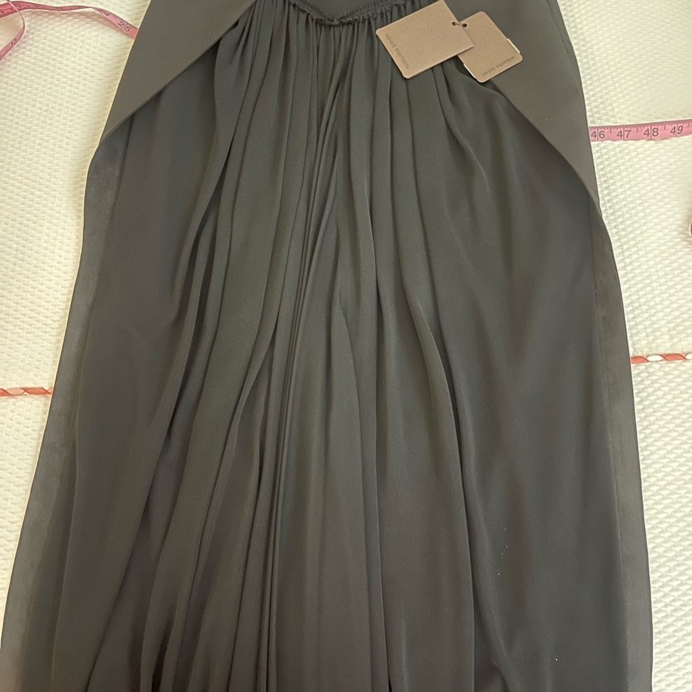 Louis Vuitton black tuxedo skirt